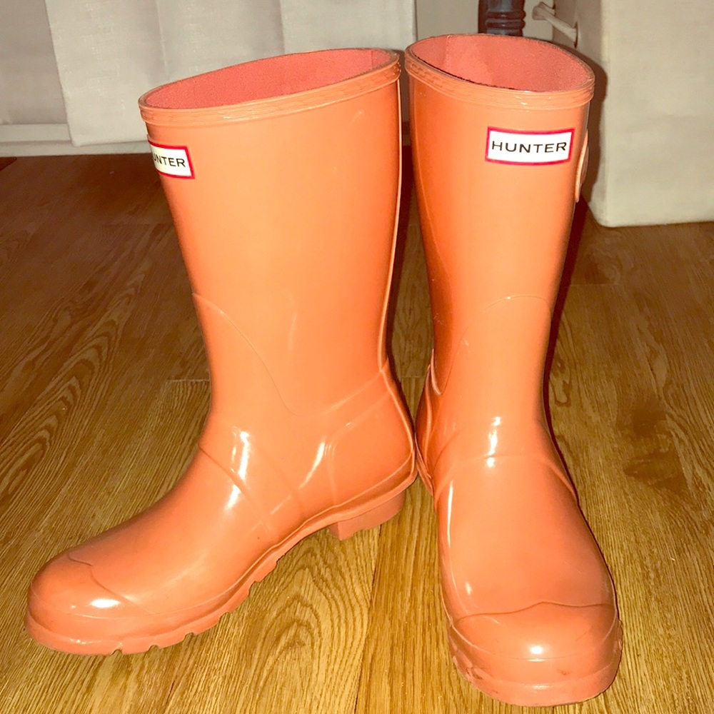 Orange Hunter Rain Boots